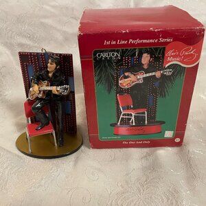 2001 Elvis Presley One and Only Ornament.  Plays Are You Lonesome Tonight GUC